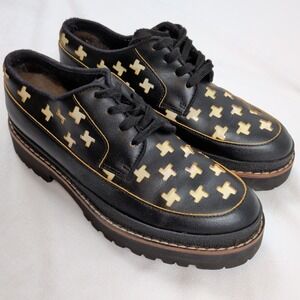 Marni Oxfords Platforms Chunky Grunge Punk Size US 7 EU 37 Black